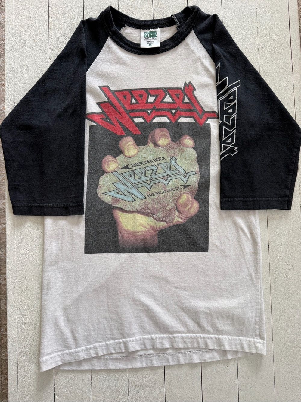 Vintage Weezer Shirt Adult Raglan Baseball Judas Priest 2001 3/4 Sleeve Small